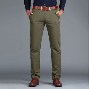 Straight Loose Casual Cotton Trousers for Men(ArmyGreen)