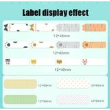 Thermal Label Paper Cosmetic Sticker Bottled Name Sticker For NIIMBOT D11 Printer  Size: Snow Blue