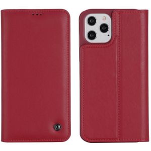 GEBEI PU+TPU Horizontal Flip Protective Case with Holder & Card Slots For iPhone 12 Pro Max(Red)