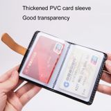 2 PCS PU Leather Credit Card Bag Portable Business Card Case(Blue)