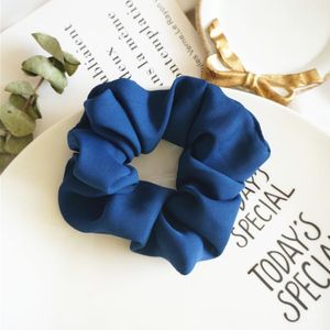 2 PCS Large Intestine Ring Hair Band Women Fabric Ponytail Seamless Stretch Hair Jewelry(Blue)