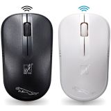 ZGB 101B 2.4GHz 1600 DPI Professional Commercial Wireless Optical Mouse Mute Silent Click Mini Noiseless Mice for Laptop  PC  Wireless Distance: 30m(White)