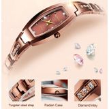 JIN SHI DUN 6530 Women Fashion Dual Calendar Luminous Quartz Watch(Rose Gold)