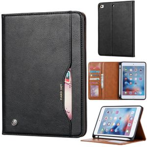 Knead Skin Texture Horizontal Flip Leather Case for iPad Mini 2019  with Photo Frame & Holder & Card Slots & Wallet & Pen Slot (Black)