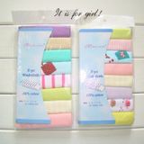8 PCS/LOT Cotton Newborn Baby Towels Saliva Towel Baby Boys Girls Nursing Towel Handkerchief(Girls Color)