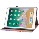 Kleur Weave Smart Lederen Tablet Case voor iPad Pro 9.7 2018/2017 (Blauw)