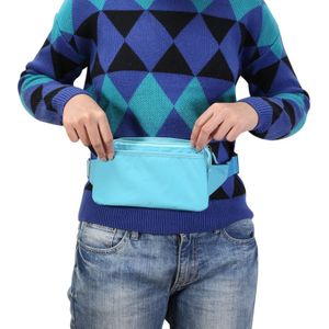 Multi-function Universal Outdoor Mobile Phone Bag Shoulder Bag Waist Bag  Size: 11 x 20cm (Baby Blue)