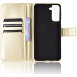 For Samsung Galaxy S21 5G Retro Crazy Horse Texture Horizontal Flip Leather Case with Holder & Card Slots & Photo Frame(Gold)