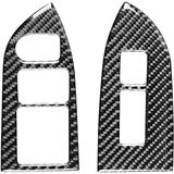 2 in 1 Car Carbon Fiber Window Lift Panel Decorative Sticker for Subaru BRZ / Toyota 86 2017-2019  Left Drive