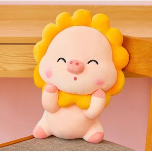 Pig Doll Pluche Speelgoed Creative Sun Pig Doll Gift  Hoogte: 30cm (Geel)