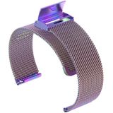 18mm Metal Mesh Wrist Strap Watch Band for Fossil Female Sport / Charter HR / Gen 4 Q Venture HR (Colour)