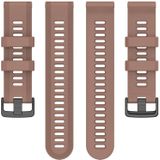 For Garmin Forerunner 955 22mm Silicone Twill Watch Band(Coffee)