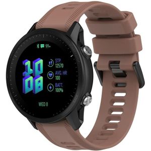 For Garmin Forerunner 955 22mm Silicone Twill Watch Band(Coffee)