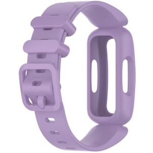 For Fitbit Inspire 2 Silicone Replacement Strap Watchband(Light Purple)