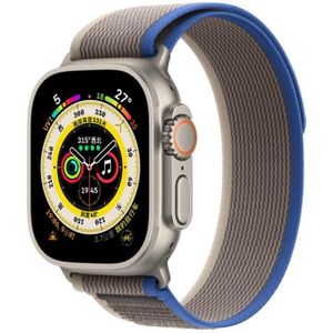 Nylon horlogeband voor Apple Watch Ultra 49 mm / serie 8 & 7 45 mm / SE 2 & 6 & SE & 5 & 4 44 mm