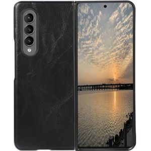 For Samsung Galaxy Z Fold3 5G Business Leather Texture Shockproof Protective Leather Case(Black)