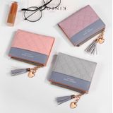 Cute Fashion Purse Leather Long Zip Wallet Coin Card Holder Soft Leather Phone Card Female Clutch(black)