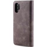 DG.MING Crazy Horse Texture Flip Detachable Magnetic Leather Case with Holder & Card Slots & Wallet for Samsung Galaxy Note 10(Grey)