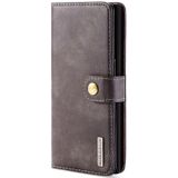 DG.MING Crazy Horse Texture Flip Detachable Magnetic Leather Case with Holder & Card Slots & Wallet for Samsung Galaxy Note 10(Grey)
