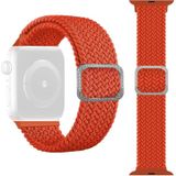 Buckle Braided Elastic Strap Watchband For Apple Watch Series 6 & SE & 5 & 4 40mm / 3 & 2 & 1 38mm(Orange)