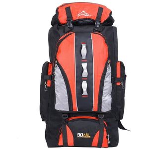 90L + 10L multifunctionele outdoor waterdichte nylon wandeltas met grote capaciteit