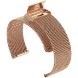 Milan metalen stalen gaas geïntegreerde gesp horlogeband voor Apple Watch Series 8&7 41 mm (roségoud)