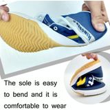 Recreatieve sport training sneakers pees-zolen antiseed canvas schoenen  maat: 35/225 (wit geel)