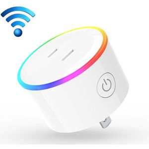 10A RGB Scene Light WiFi Remote Control Smart Socket Works with Alexa & Google Home & IFTTT  AC 100-240V  JP Plug