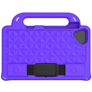 For Huawei MediaPad M6 8.4 inch Diamond Series EVA Portable Flat Anti Falling Sleeve Protective Shell With Bracket / Strap(Purple)