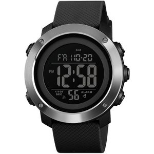 SKMEI 1416 Multifunctional Outdoor Fashion Noctilucent Waterproof Steel Ring Digital Watch (Black)