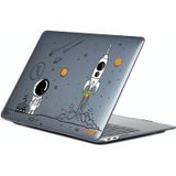 Voor MacBook Pro 16.2 A2485 ENKAY Hat-Prince 3 in 1 Spaceman Pattern Laotop Beschermende Crystal Case met TPU Keyboard Film/Anti-stof Pluggen  Versie: EU (Spaceman No.1)