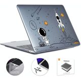 Voor MacBook Pro 16.2 A2485 ENKAY Hat-Prince 3 in 1 Spaceman Pattern Laotop Beschermende Crystal Case met TPU Keyboard Film/Anti-stof Pluggen  Versie: EU (Spaceman No.1)