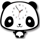 Creative Home Office Bedroom Decoration Panda Swing Acrylic Wall Clock