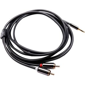 2m Gold Plated 3.5mm Jack to 2 x RCA Male Stereo Audio Cable