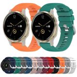 Voor Garmin Venu 2S 18 mm siliconen horlogeband in effen kleur