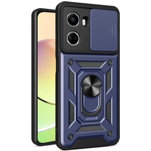 Voor Huawei nova 10 SE Sliding Camera Cover Design TPU+PC Phone Case(Blauw)