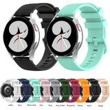 Voor Samsung Galaxy Watch Active 40mm 20mm Koolstofvezel Gestreepte siliconenriem