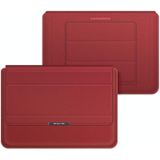4 in 1 Uuniversal Laptop Holder PU Waterproof Protection Wrist Laptop Bag  Size:15/16inch(Red)