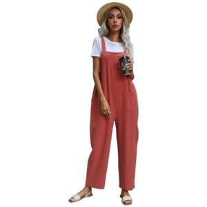 Dames Solid Color Setters Jumpsuit (L)