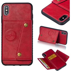 Leather Protective Case For iPhone XS Max(Red)