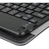 Universal Detachable Magnetic Bluetooth Touchpad Keyboard Leather Case with Holder for 10.1 inch iSO & Android & Windows Tablet PC(Black)