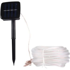 5m 400-600LM Casing Rope Light  Solar Panel  water resistant  50 LED with 2m Extended Cable(Blue Light)