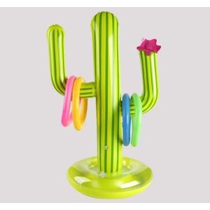 3 PC's opblaasbare cactus Gieten Ring Toys Kinderen Water Ring Toys (Groen)
