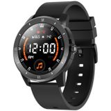 MX12 1.3 inch IPS Color Screen IP68 Waterproof Smart Watch  Support Bluetooth Call / Sleep Monitoring / Heart Rate Monitoring  Style:Silicone Strap(Black)