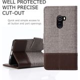 For Xiaomi Mi Mix 2 MUMXA MX102 Horizontal Flip Canvas Stitching Leather Case with Holder & Card Slots & Wallet(Brown)