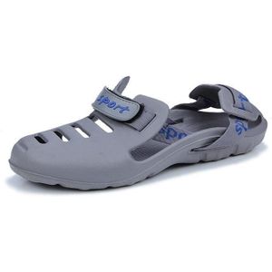 Mannen beach sandalen zomer sport casual schoenen slippers  maat: 40 (grijs)