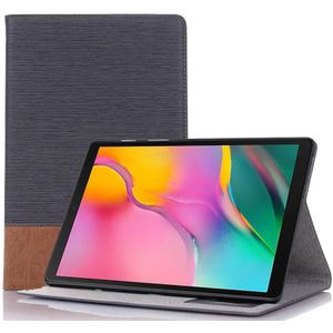 Voor Samsung Galaxy Tab A7 Lite T220 / T225 Cross Texture Lederen Tablet Case (Dark Grey)