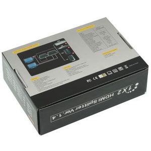 V1.3 1x2 HDMI Splitter(Black)