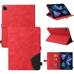 Dual-Color Splicing Horizontale Flip PU Lederen Case met Houder & Card Slots & Slaap / Weks-Up Functie voor iPad Pro 11 (2021/2020/2018) / Air
