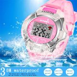 SYNOKE 99329 Waterproof Luminous Sports Electronic Watch for Children(Pink)